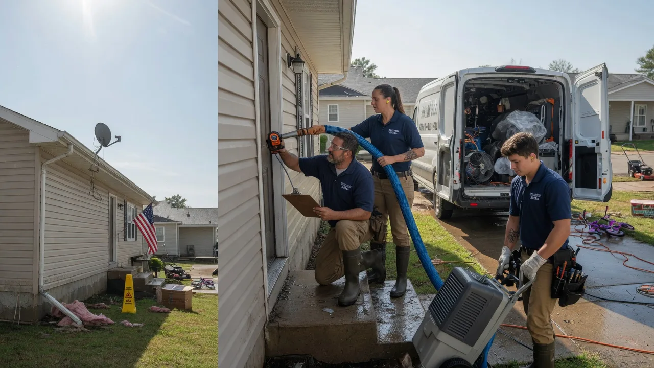 Ceiling Water Damage Restoration in Harrisonville, MO near me